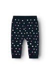 Name It Baby Girl Vandora Print Pant, Dark Sapphire