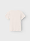 Name It Kid Girl Bilille Short Sleeve Slim Top, Jet Stream