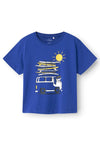 Name It Mini Boy Vagno Short Sleeve Tee, Clematis Blue