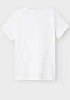 Name It Kid Girl Veen Short Sleeve Tee, Bright White