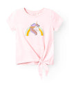 Name It Mini Girl Hopes Short Sleeve Top, Parfait Pink