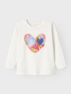 Name It Mini Girl Birgitta Long Sleeve Top, Jet Stream