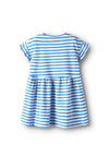 Name It Mini Girl Joane Nautical Stripe Dress, Blue & White