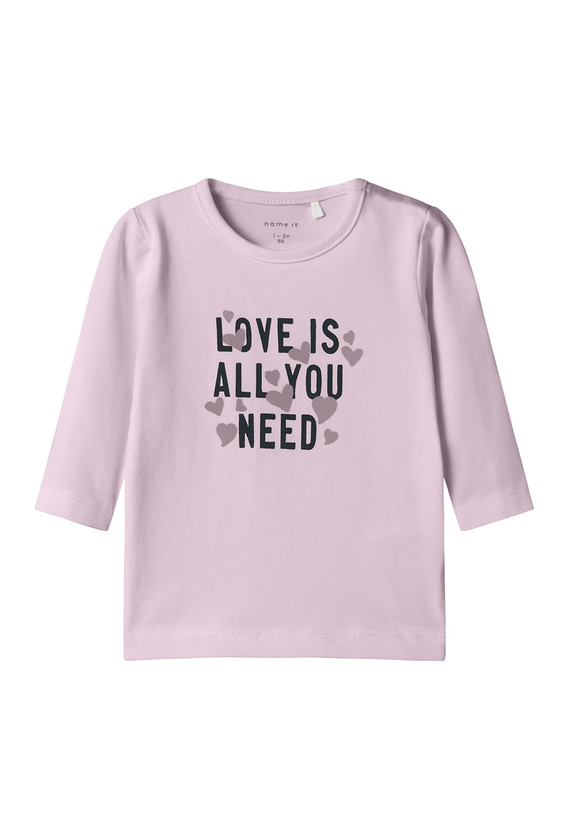 Name It Baby Girl Dona Long Sleeve Top, Light Lilac