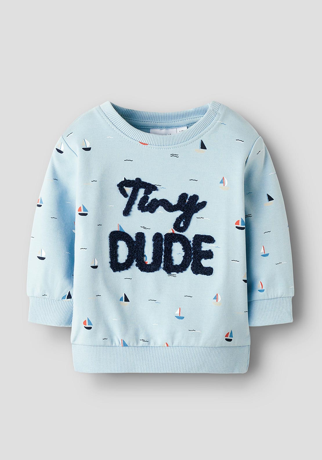 Name It Baby Boy Fris Long Sleeve Sweater, Celestial Blue