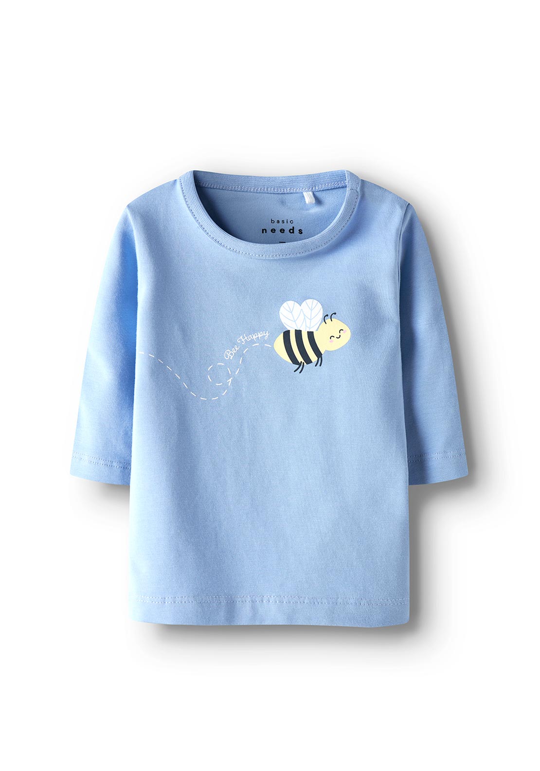 Name It Baby Girl Vubie Long Sleeve Top, Serenity Blue