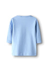 Name It Baby Girl Vubie Long Sleeve Top, Serenity Blue