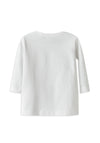 Name It Baby Girl Vubie Long Sleeve Top, Bright White
