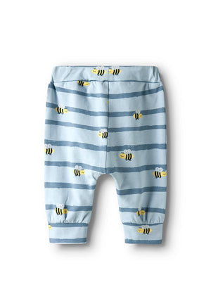 Name It Baby Boy Vroels Bee Print Pant, Celestial Blue