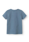 Name It Baby Boy Harrison Safari Animal Tee, Blue Mirage