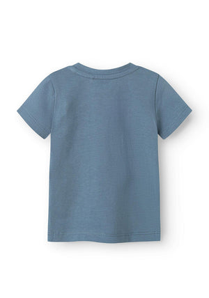 Name It Baby Boy Harrison Safari Animal Tee, Blue Mirage