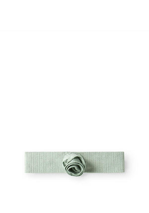 Name It Baby Girl Halley Headband, Aqua Gray