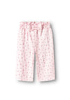 Name It Baby Girl Jannis Floral Pant, Ballerina