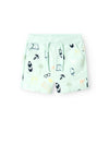Name It Kid Boy Jerome Summer Theme Shorts, Green