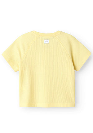 Name It Kid Boy Jago Waffle Knit Tee, Yellow