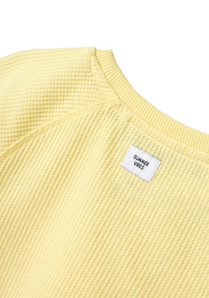Name It Kid Boy Jago Waffle Knit Tee, Yellow