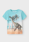 Name It Mini Boy Jako Brachiosaurus Summer Tee, Green