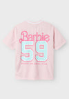 Name It Kid Girl Barbie Baseball Tee, Ballerina