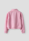 Name It Kid Girl Juel Short Quarter Zip Sweatshirt, Pink
