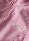 Name It Kid Girl Juel Short Quarter Zip Sweatshirt, Pink
