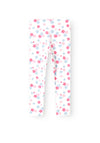 Name It Mini Girl Vivian Floral Legging, Bright White