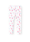 Name It Mini Girl Vivian Floral Legging, Bright White