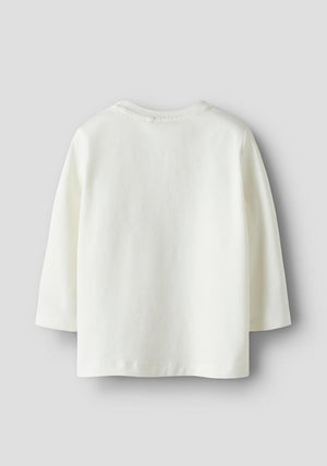 Name It Baby Boy Frans Long Sleeve Top, Cloud Dancer
