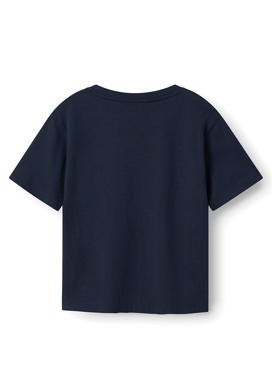 Name It Mini Girl Fesko Heart Short Sleeve Tee, Navy Blazer
