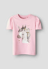 Name It Mini Girl Jane Short Sleeve Top, Cameo Rose