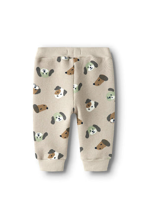 Name It Baby Boy Timm Waffle Print Jogger, Beige