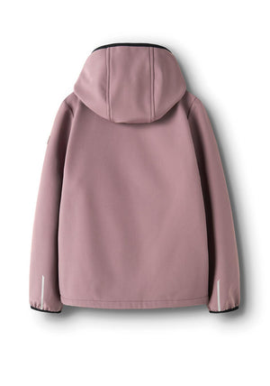 Name It Kid Girl Malta Softshell Hooded Jacket, Purple