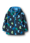 Name It Mini Boy Malta Crocodile Print Waterproof Jacket, Navy