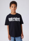 Name It Kid Boy Jamba Fortnite Short Sleeve Tee, Black