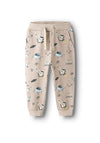 Name It Mini Boy Dace Print Jogger, Beige