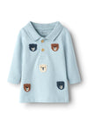 Name It Baby Boy Dieter Long Sleeve Polo Top, Blue