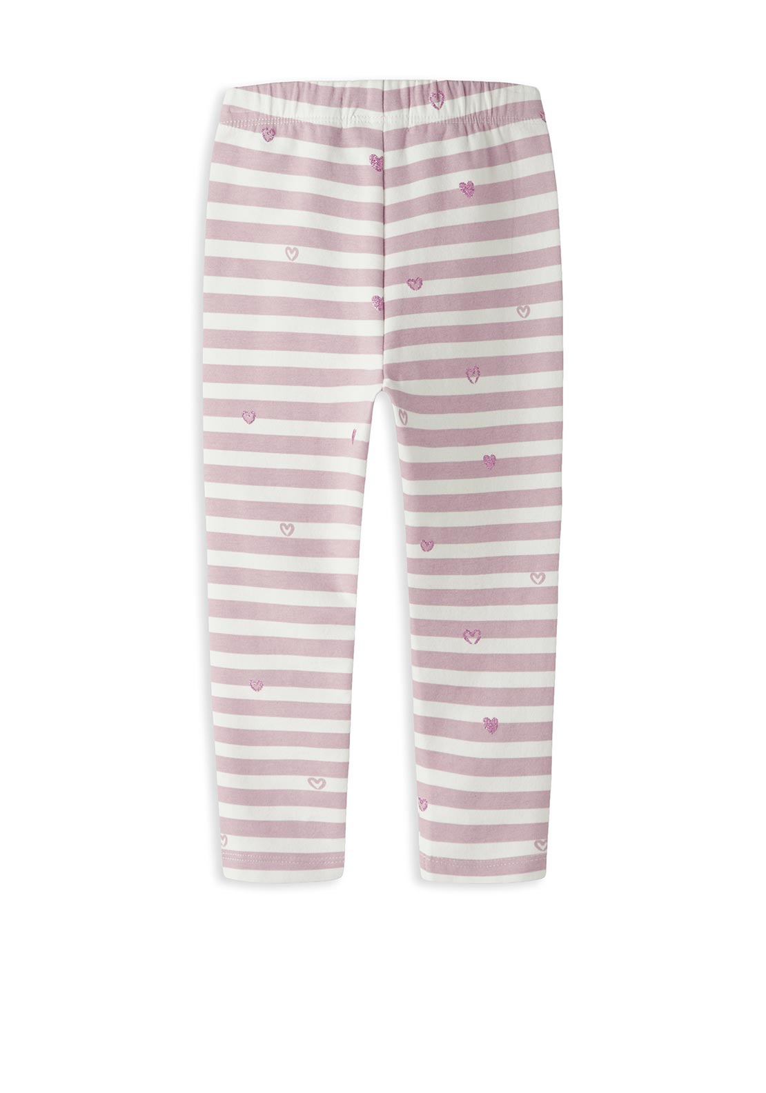 Name It Mini Girl Davina Stripe Legging, Pink