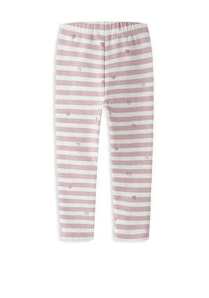Name It Mini Girl Davina Stripe Legging, Pink