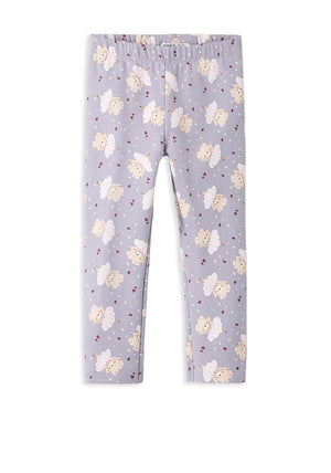 Name It Mini Girl Davina Print Legging, Purple