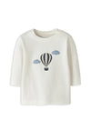 Name It Baby Boy Vobbi Long Sleeve Top, Off White