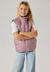 Name It Kid Girl My Lane Animal Print Gilet, Pink