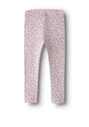 Name It Mini Girl Tuline Floral Legging, Pink