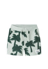 Name It Mini Boy Jace Tropical Sweat Shorts, Green