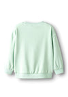 Name It Mini Girl Valona Long Sleeve Sweater, Green