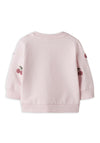 Name It Baby Girl Cherry Long Sleeve Sweater, Pink