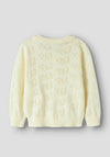 Name It Mini Girl Fiaja Long Sleeve Knit Cardigan, Yellow