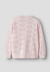 Name It Mini Girl Fiaja Long Sleeve Knit Cardigan, Pink