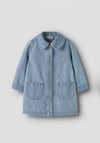 Name It Mini Girl Piper Long Sleeve Denim Dress, Blue
