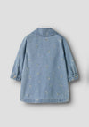 Name It Mini Girl Piper Long Sleeve Denim Dress, Blue