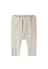 Name It Baby Boy Kab Ribbed Pant, Cream