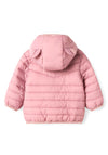 Name It Baby Girl Marble Padded Hooded Jacket, Pink